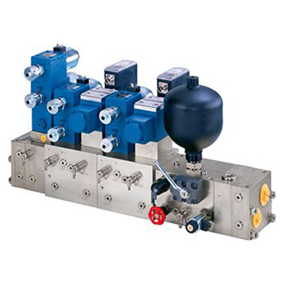 hydraulic manifold and plate assembly