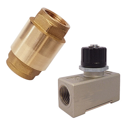 pneumatic check valve, pneumatic flow control valve